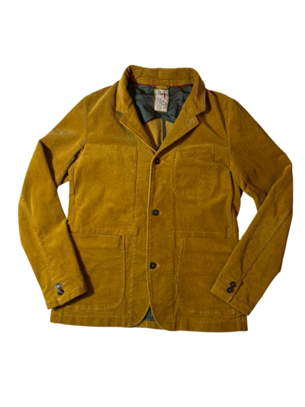 Relwen Cord Trap Blazer Men’s M Bright Honey Unstructured Corduroy Jacket